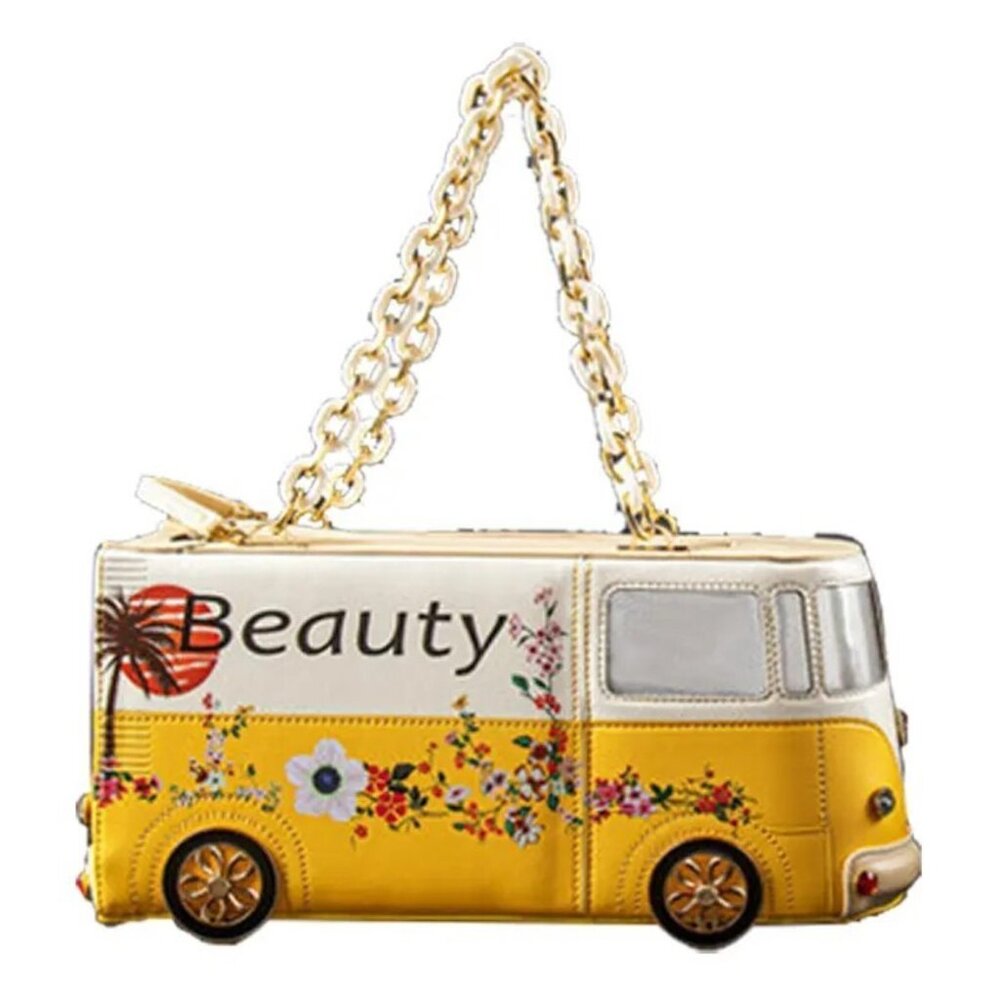 Vintage and Cute Bus-shaped Ladies Handbag